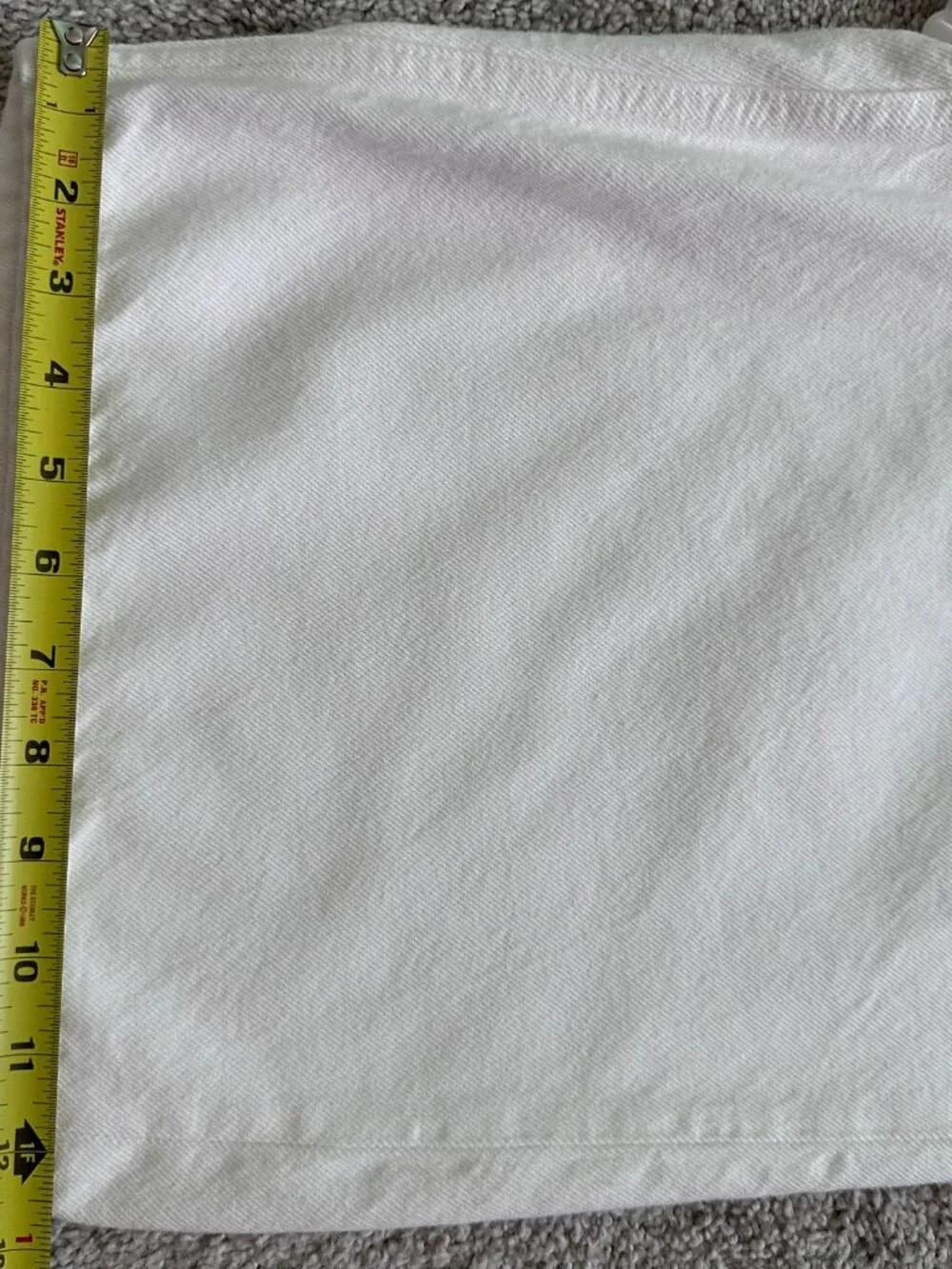 COS Women’s White Denim Bermuda Shorts Size 32 High Rise Lyocell Cotton